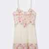 Babydoll med tyll og blonder med Pretty Flowers-trykk