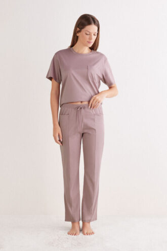 Elevated Cotton Full Length Cotton Pants