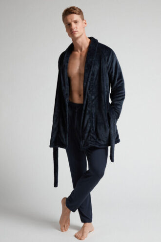 Fleece-morgenkåpe Fleece-morgenkåpe