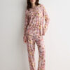 Fresh Bamboo lang pyjamas med blomstertrykk