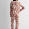 Fresh Bamboo lang pyjamas med blomstertrykk
