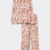 Fresh Bamboo lang pyjamas med blomstertrykk