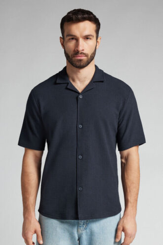 Kortærmet bowling-skjorte