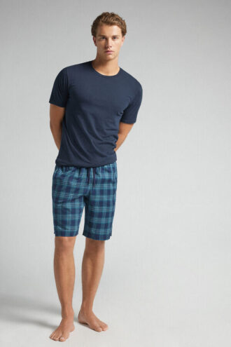 Kortbukser i rutete stoff