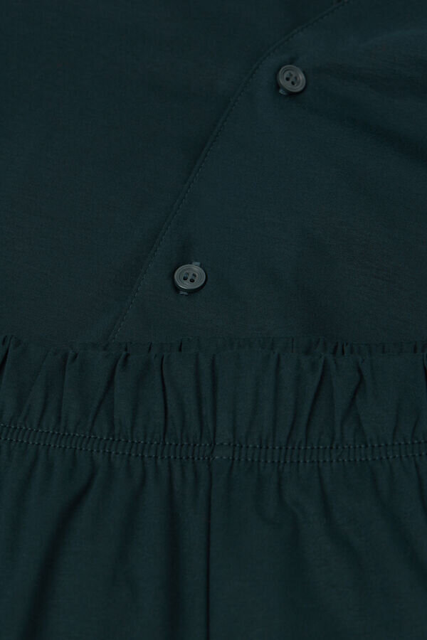 Lang pyjamas i bomull med åpen front Lang pyjamas i bomull med åpen front