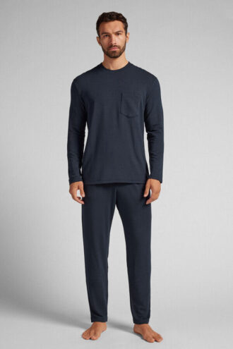 Lang pyjamas i myk modal