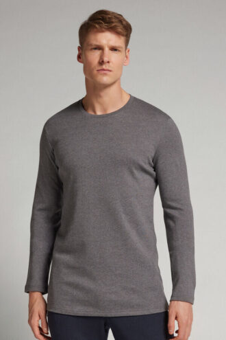 Langermet topp i varm bomull