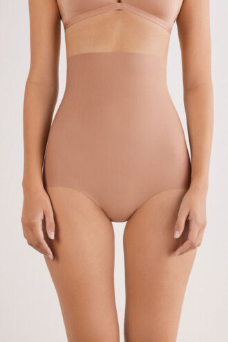 Lette, formende hipster-truser i bomull med høy midje