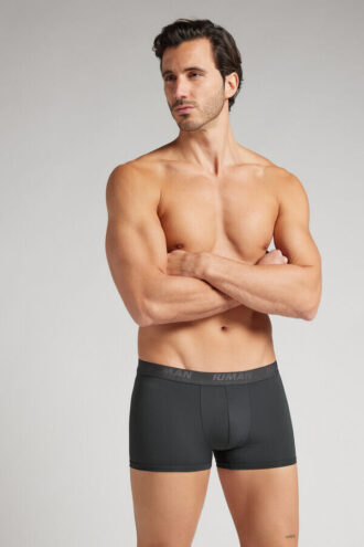 Mikrofiber-boxershorts med logo