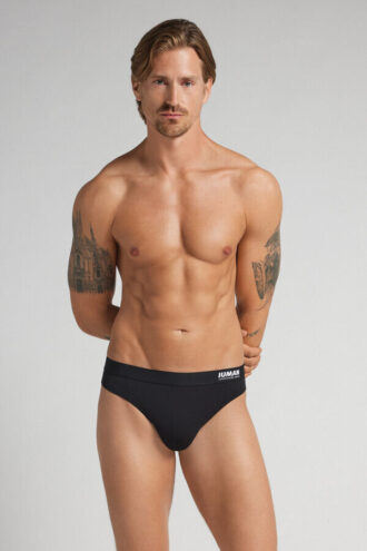 Mikrofiber-Thong med logo