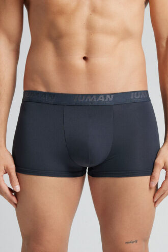 Mikrofiberboksershorts med logo