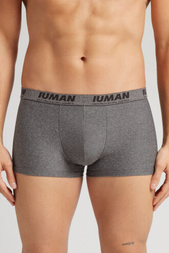 Mikrofiberboksershorts med logo