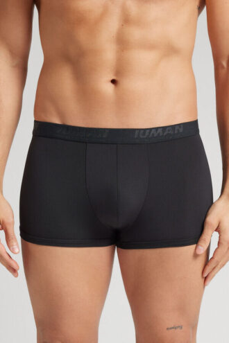 Mikrofiberboksershorts med logo