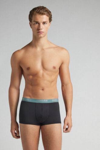 Mikrofiberboksershorts med logo