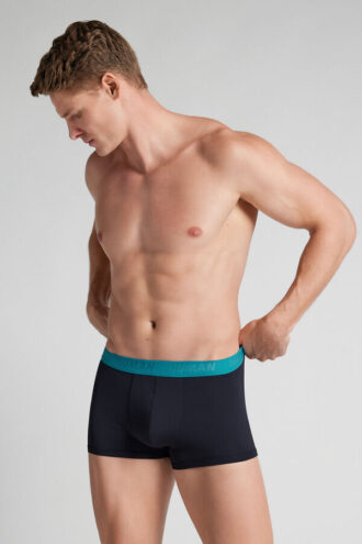 Mikrofiberboksershorts med logo