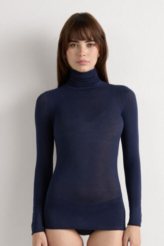 Modal Cashmere Ultralight High-Neck Top