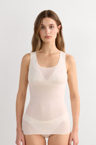 Modal Cashmere Ultralight Wide-Shoulder Top
