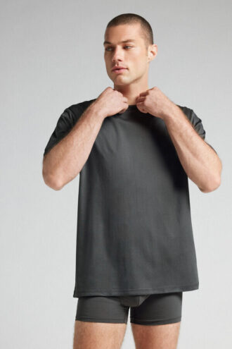 Premium bomulls-T-skjorte