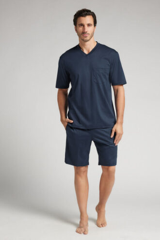 Premium mercerisert bomulls-pyjamas