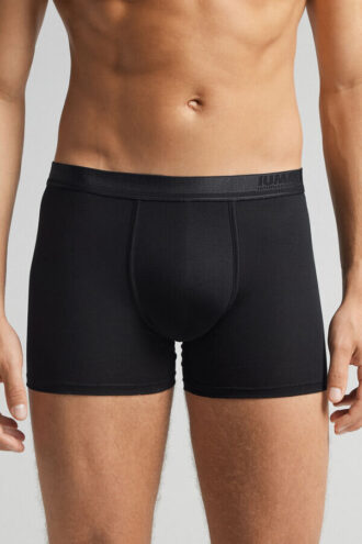 Premium mercerisert bomullsboxershorts med logo