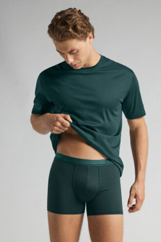 Premium mercerisert bomullsboxershorts med logo