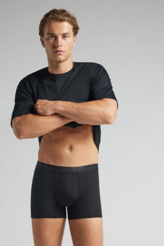 Premium mercerisert bomullsboxershorts med logo