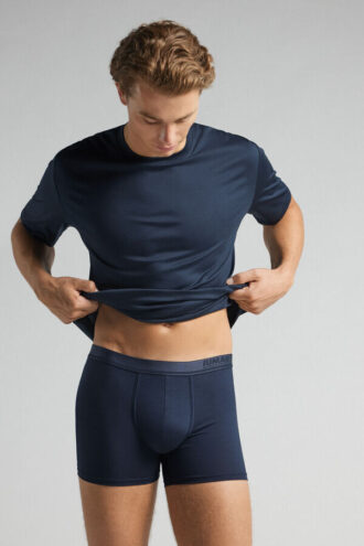 Premium mercerisert bomullsboxershorts med logo