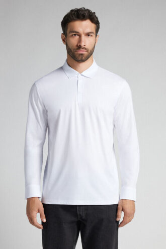 Premium mercerisert bomullspoloskjorte