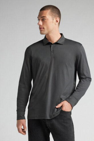 Premium mercerisert bomullspoloskjorte