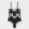 Pretty Flowers Lace Bodysuit i tyll og blonder med vakre blomster