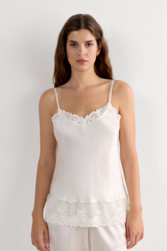 Pretty Flowers tynn stropp silketopp