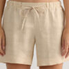 Pure Linen Shorts i lin