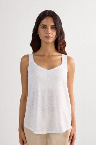 Pure Linen Tank Top i lin