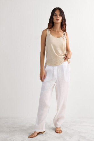 Pure Linen Tank Top i lin
