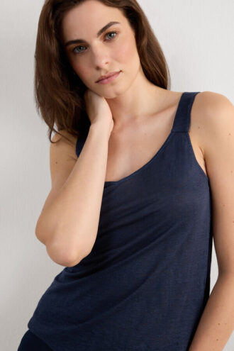 Pure Linen Tank Top i lin