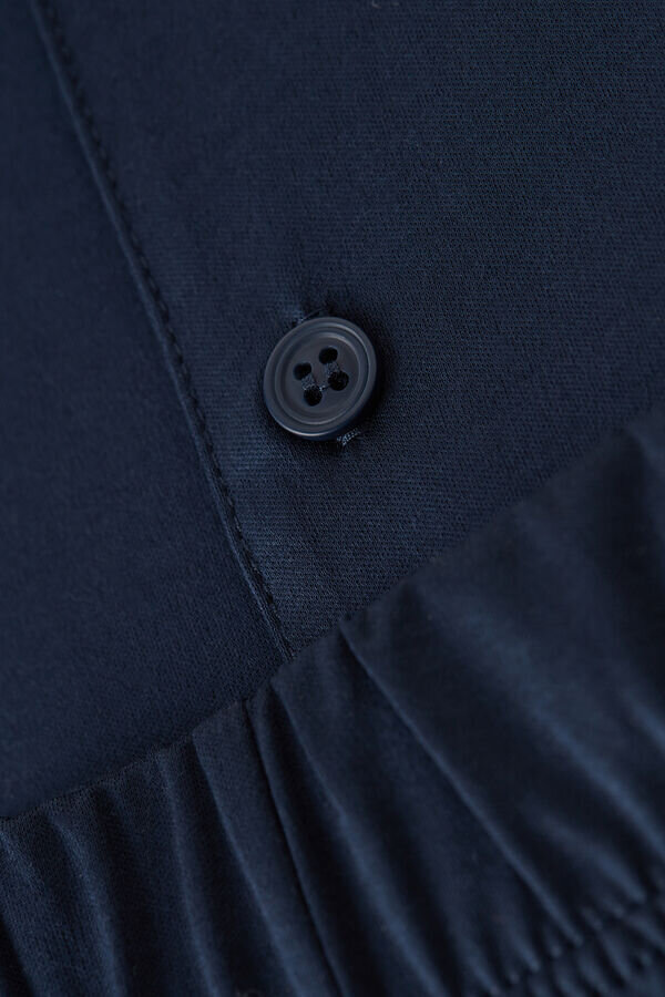 Pyjamas i bomull med åpen front og full lengde Pyjamas i bomull med åpen front og full lengde