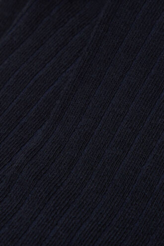 Ribbede, myke bomullssokker til knærne