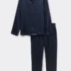 Silke pyjamas i full lengde