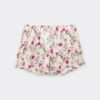Silkeshorts med Pretty Flowers-trykk