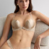 Silky Flowers Monica Push-up-bh i silke og blonder