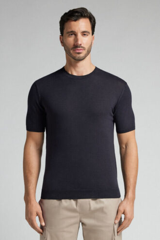 Slub Cotton Knit T-skjorte