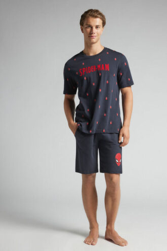 Spider-Man Marvel kort pyjamas i bomull