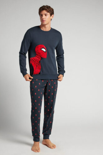 Spider-Man Marvel lang pyjamas i bomull