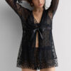 The Love Club Lace Robe