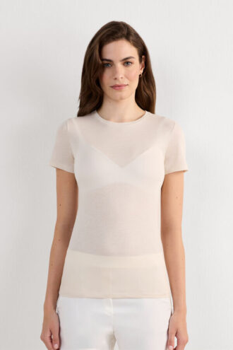 Ultrafresh bomullsbluse med korte ermer