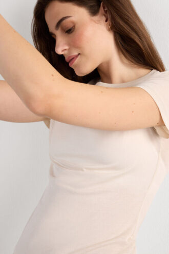 Ultrafresh bomullsbluse med korte ermer