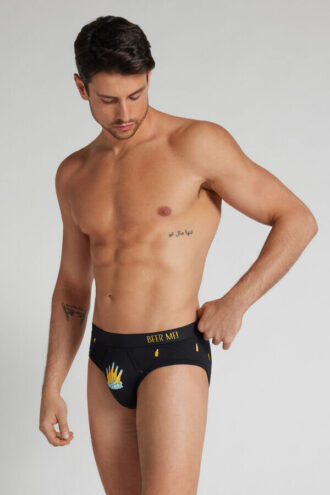 Underbukser i ølflaske-mønster av førsteklasses bomull